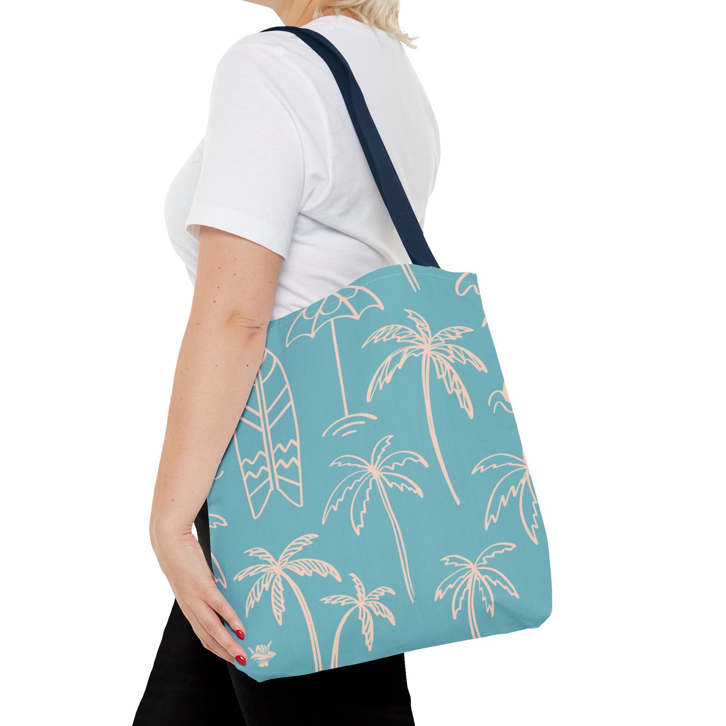 Turquoise and Sand Tote Bag