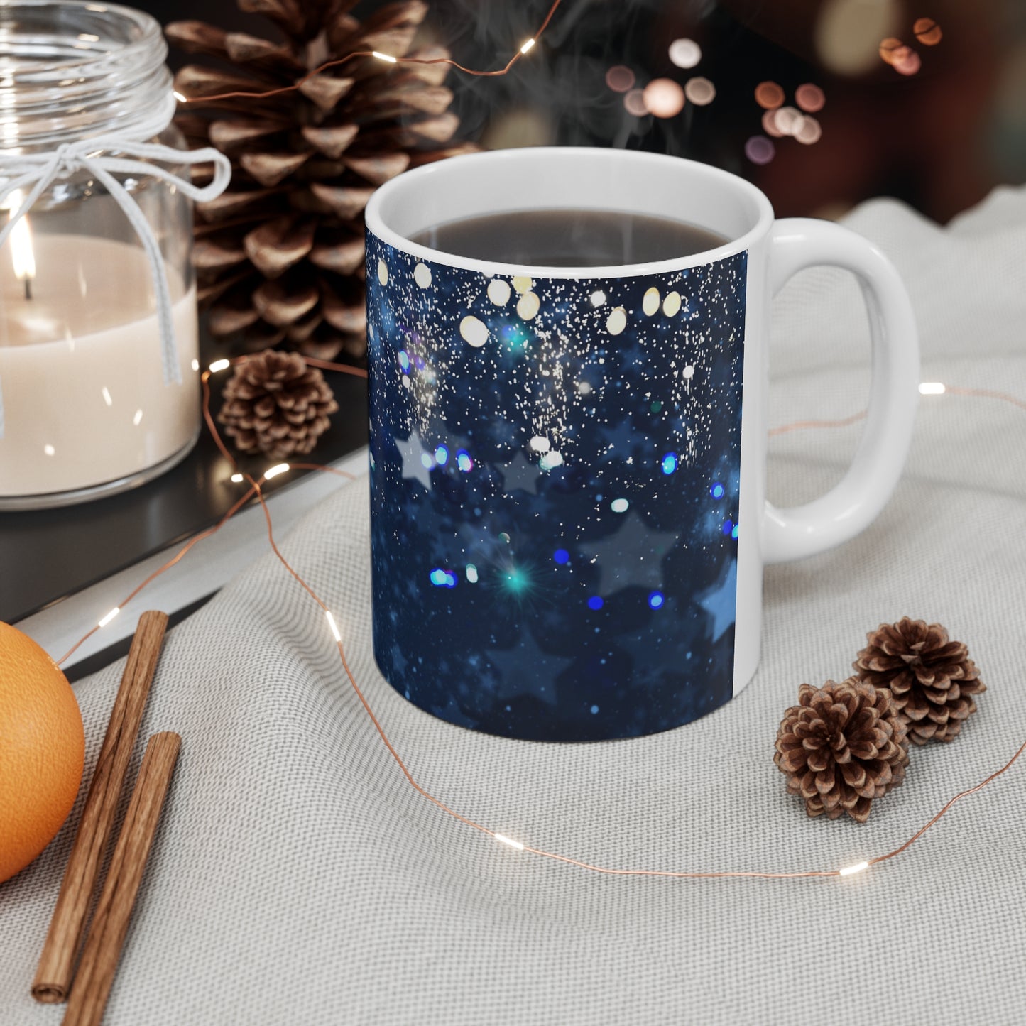 Blue Holiday Mug 11oz