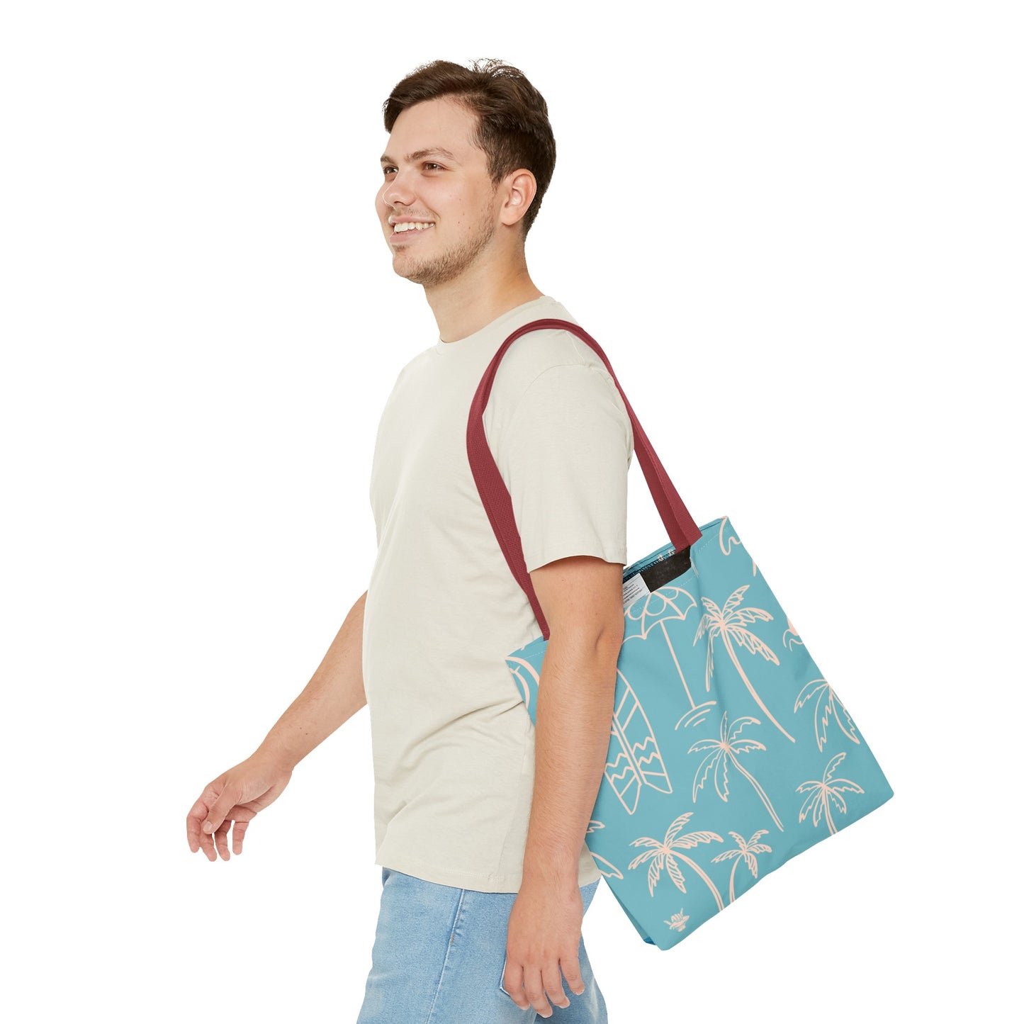 Turquoise and Sand Tote Bag