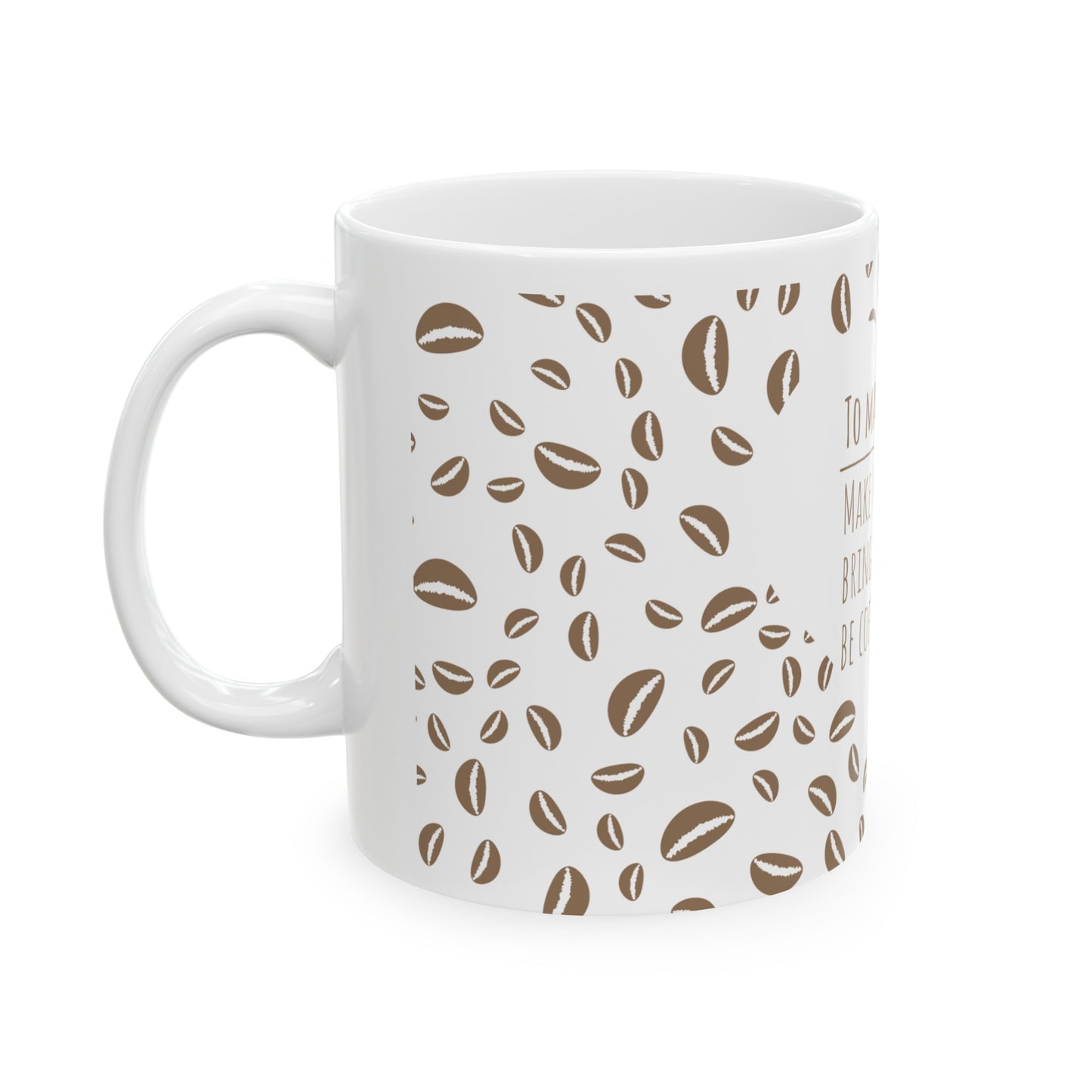 Coffee Bean Ceramic Mug 11oz