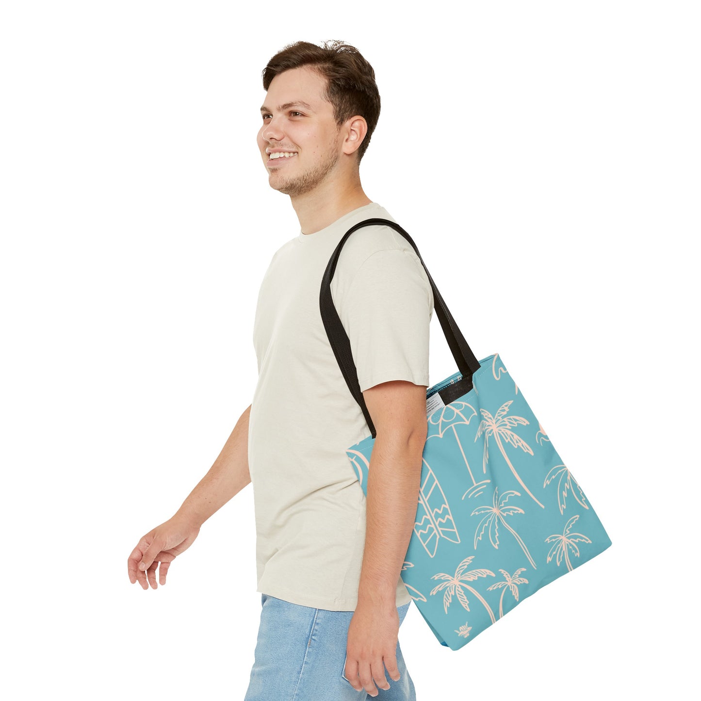 Turquoise and Sand Tote Bag