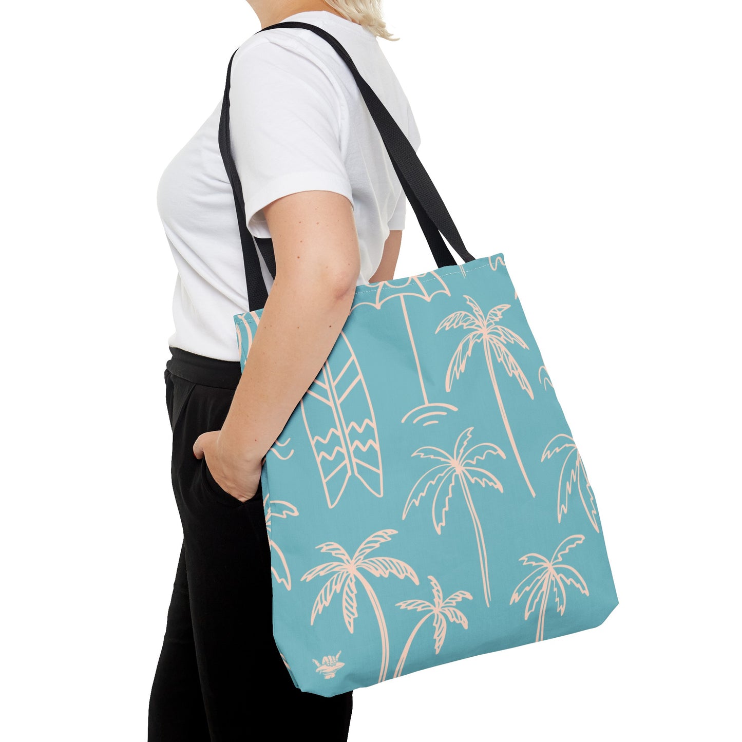 Turquoise and Sand Tote Bag