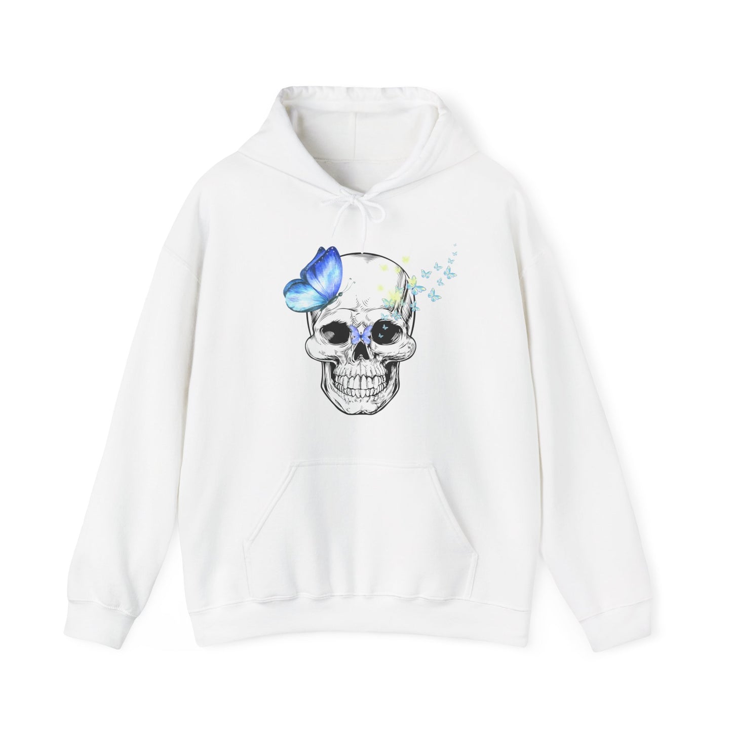 Skull and Butterfly Unisex Heavy Blend™ Hooded Sweatshirt