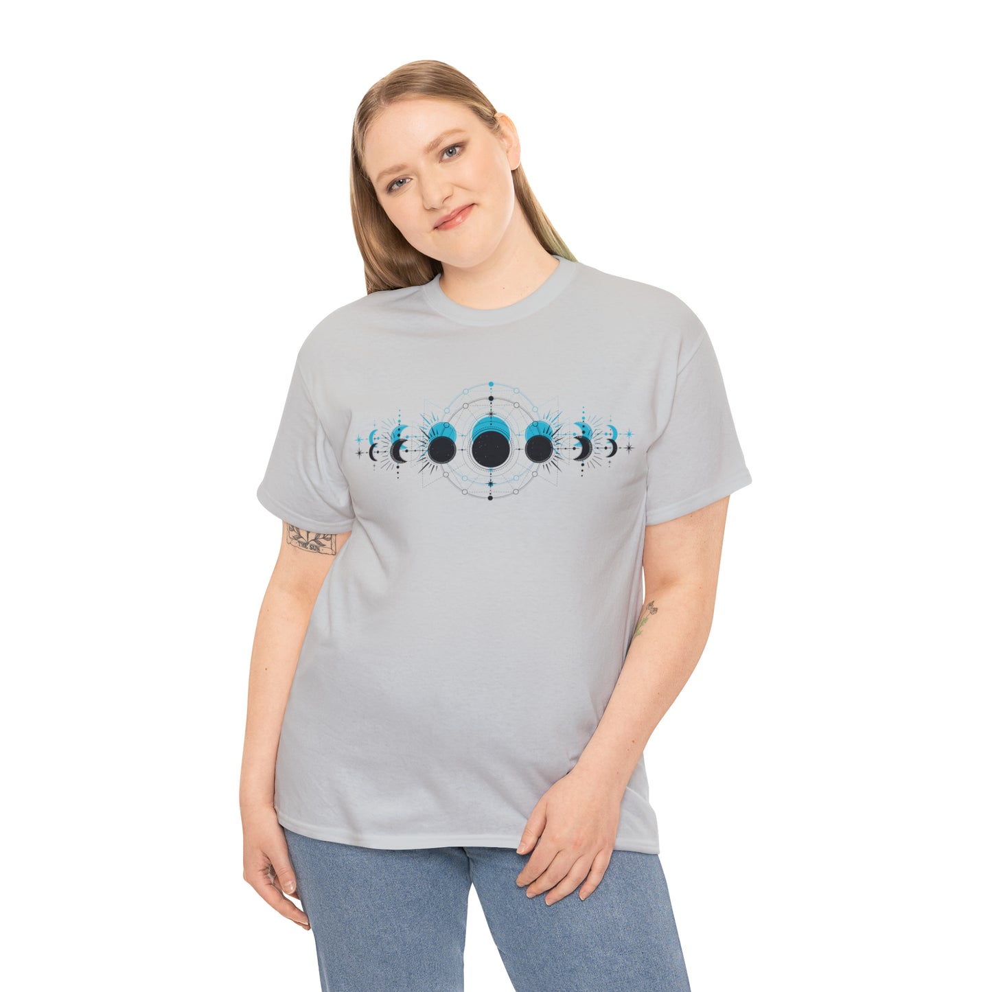 Moon Phase Unisex Heavy Cotton Tee