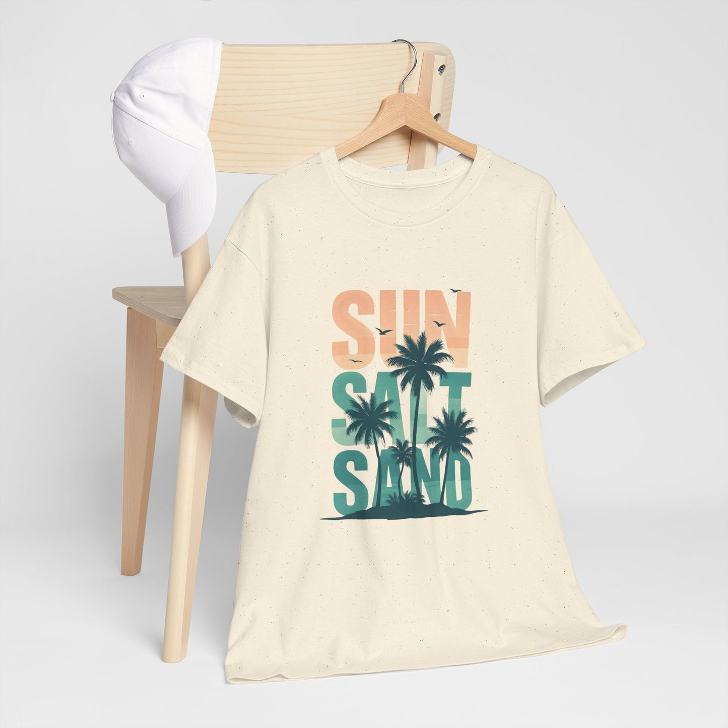 Sun, Salt, Sand Unisex Heavy Cotton Tee | Beach Vibes