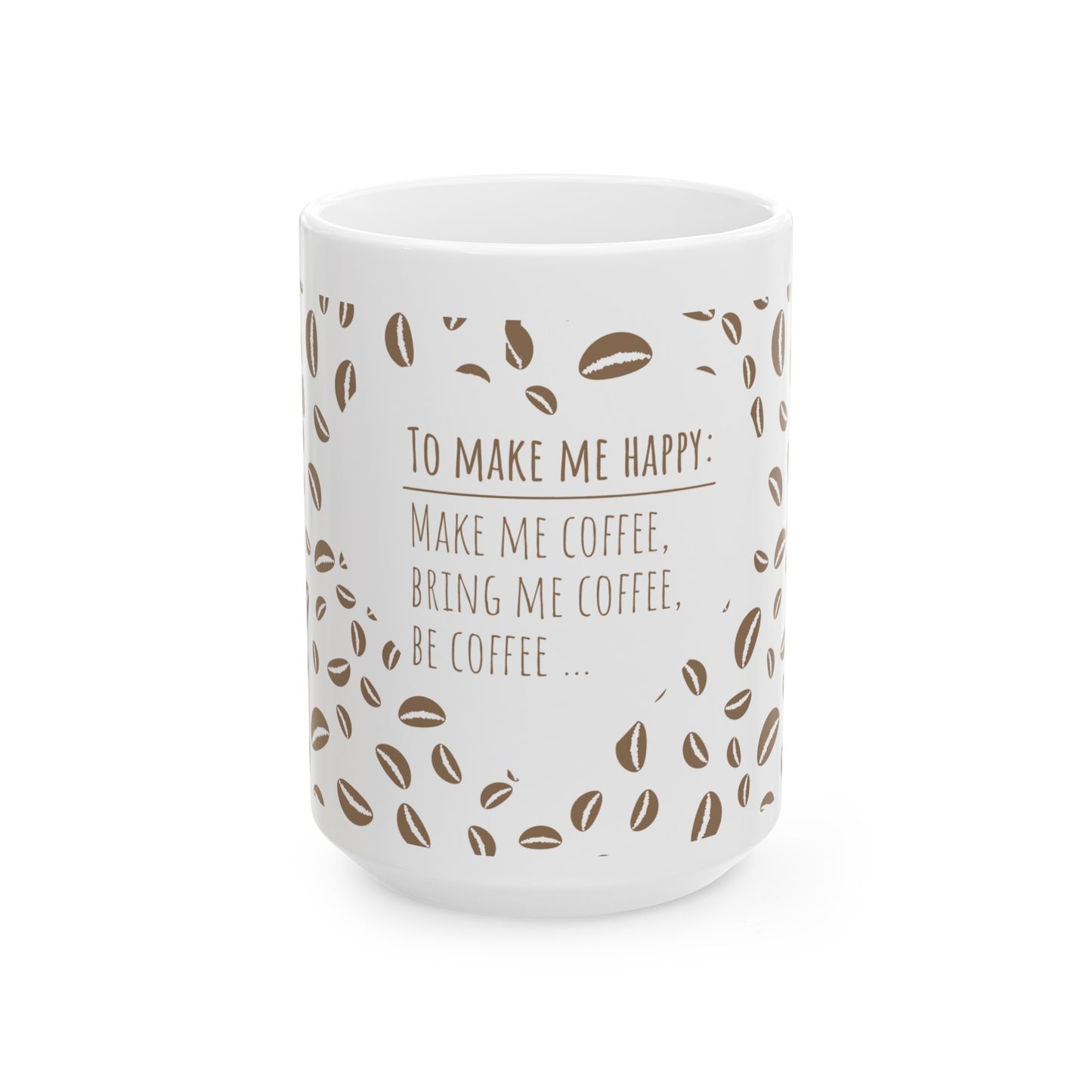 Coffee Bean Ceramic Mug 11oz