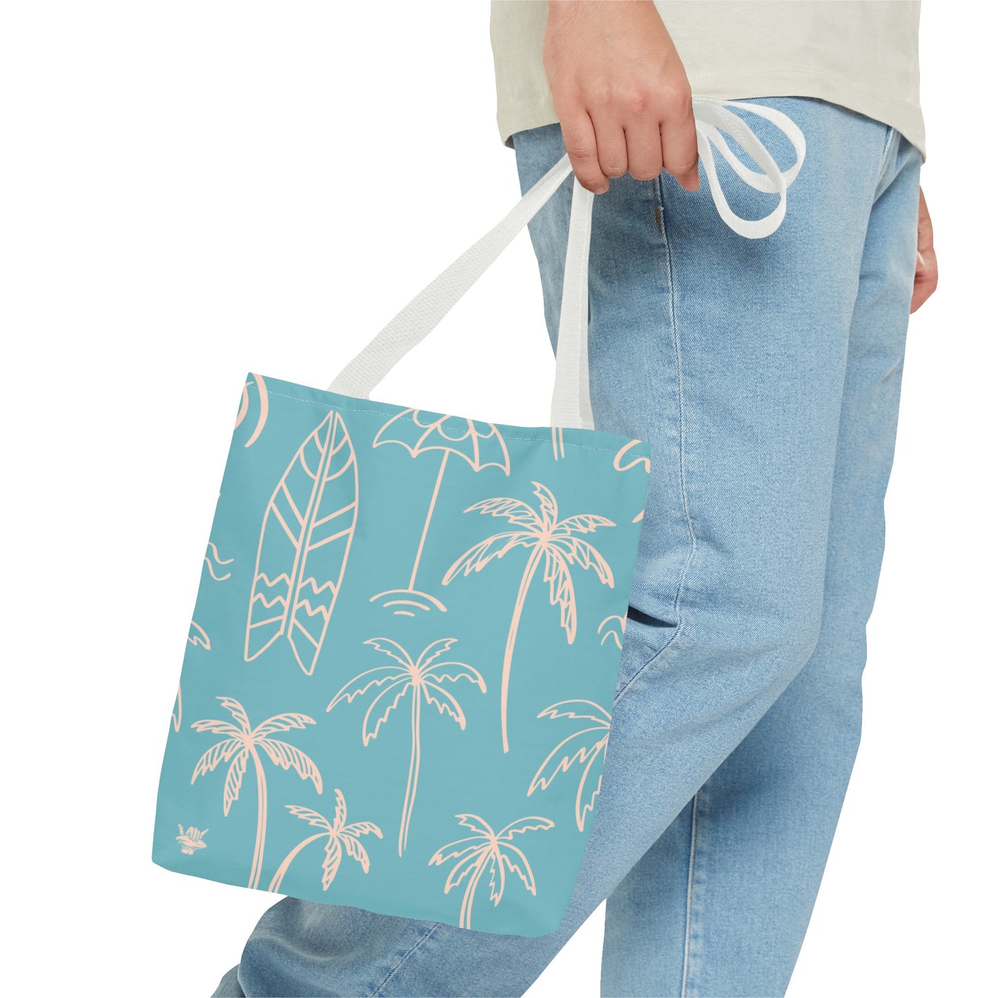 Turquoise and Sand Tote Bag