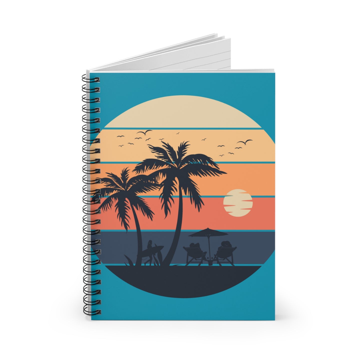 Palm Sunset Spiral Notebook