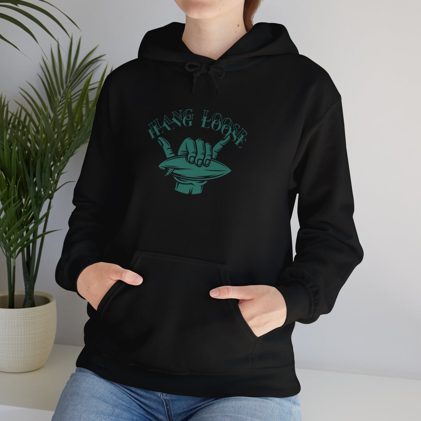 Hang Loose (Green) Unisex Heavy Blend™ Hooded Sweatshirt