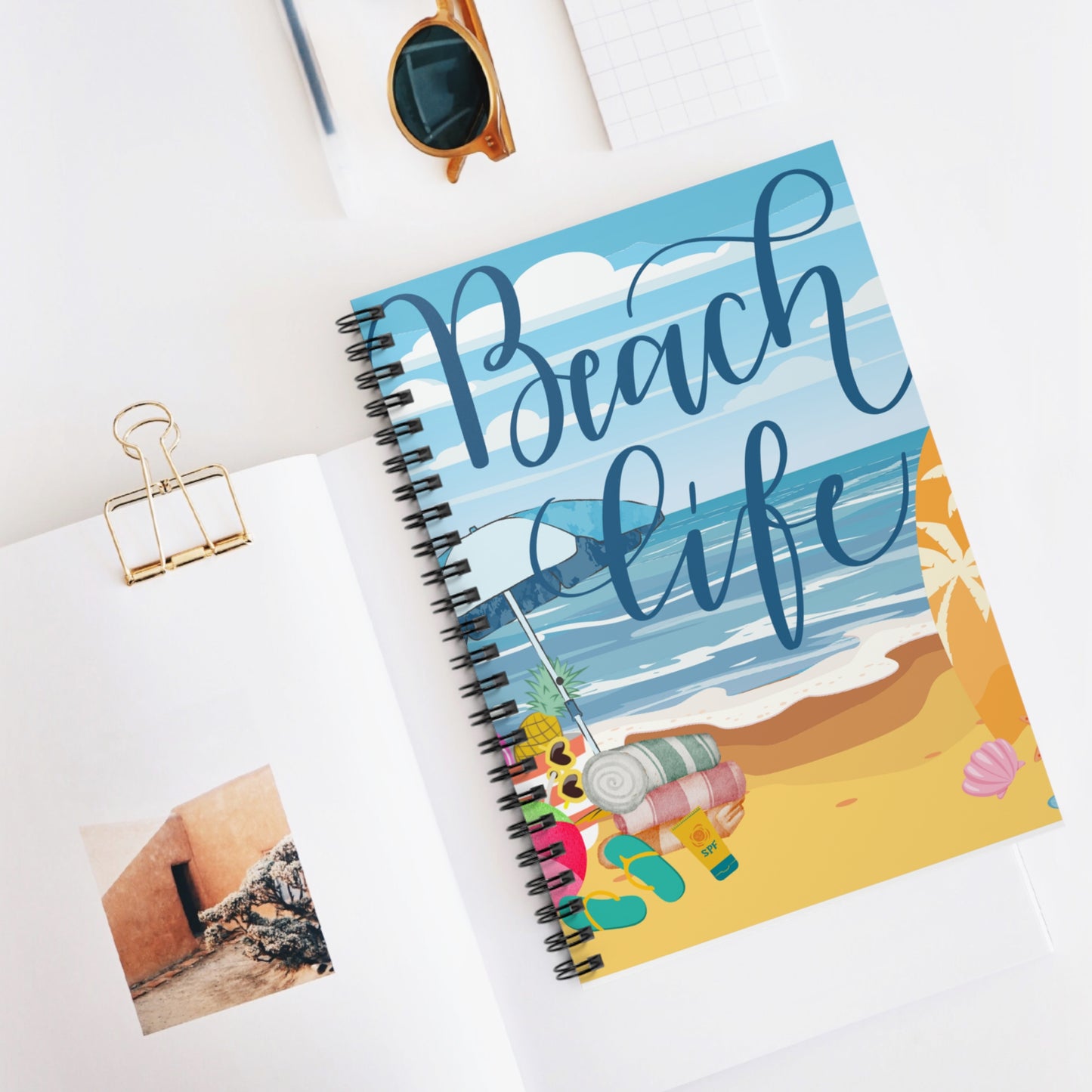 Beach Life Spiral Notebook