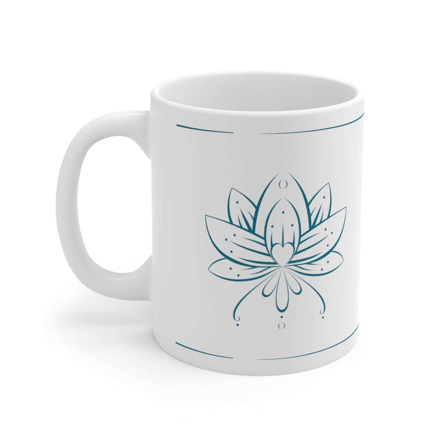 Lotus Flower Ceramic Mug 11oz