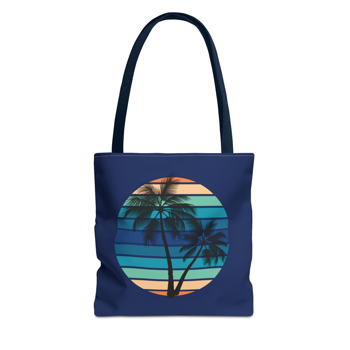 Palm Tree (Navy Background) Tote Bag