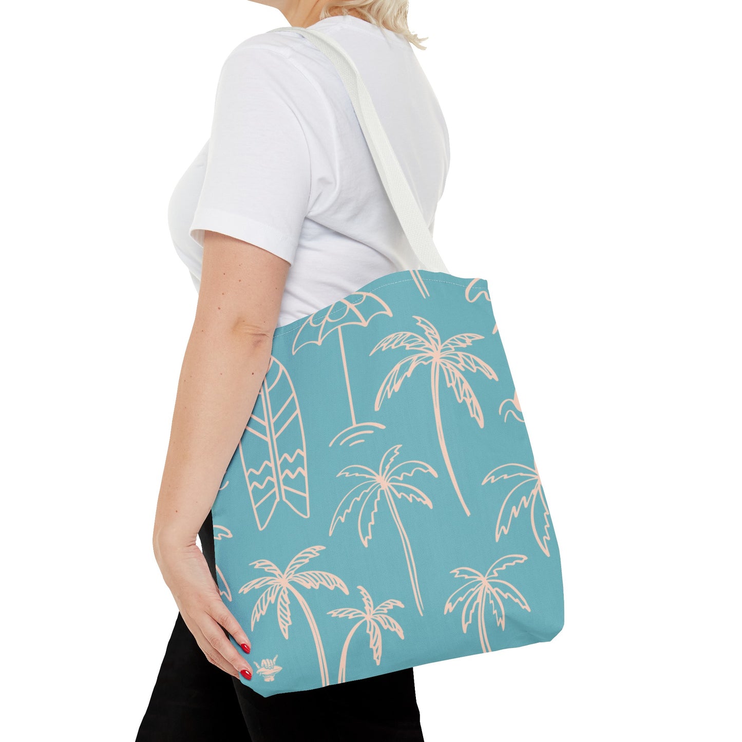 Turquoise and Sand Tote Bag