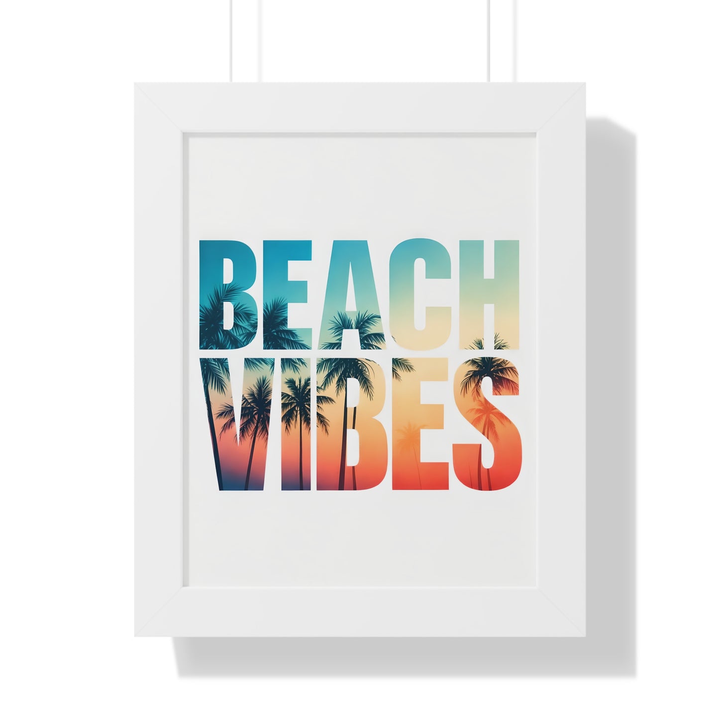 Beach Vibes Framed Poster