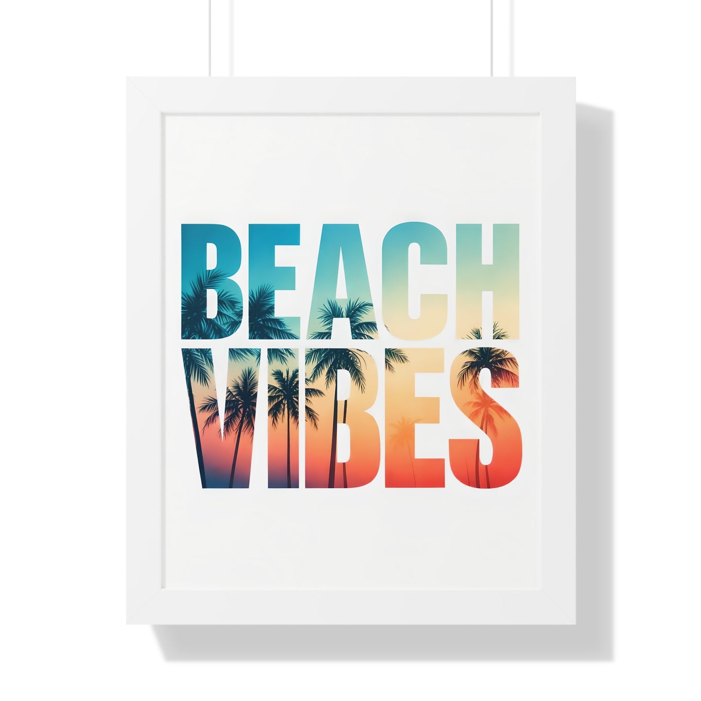 Beach Vibes Framed Poster
