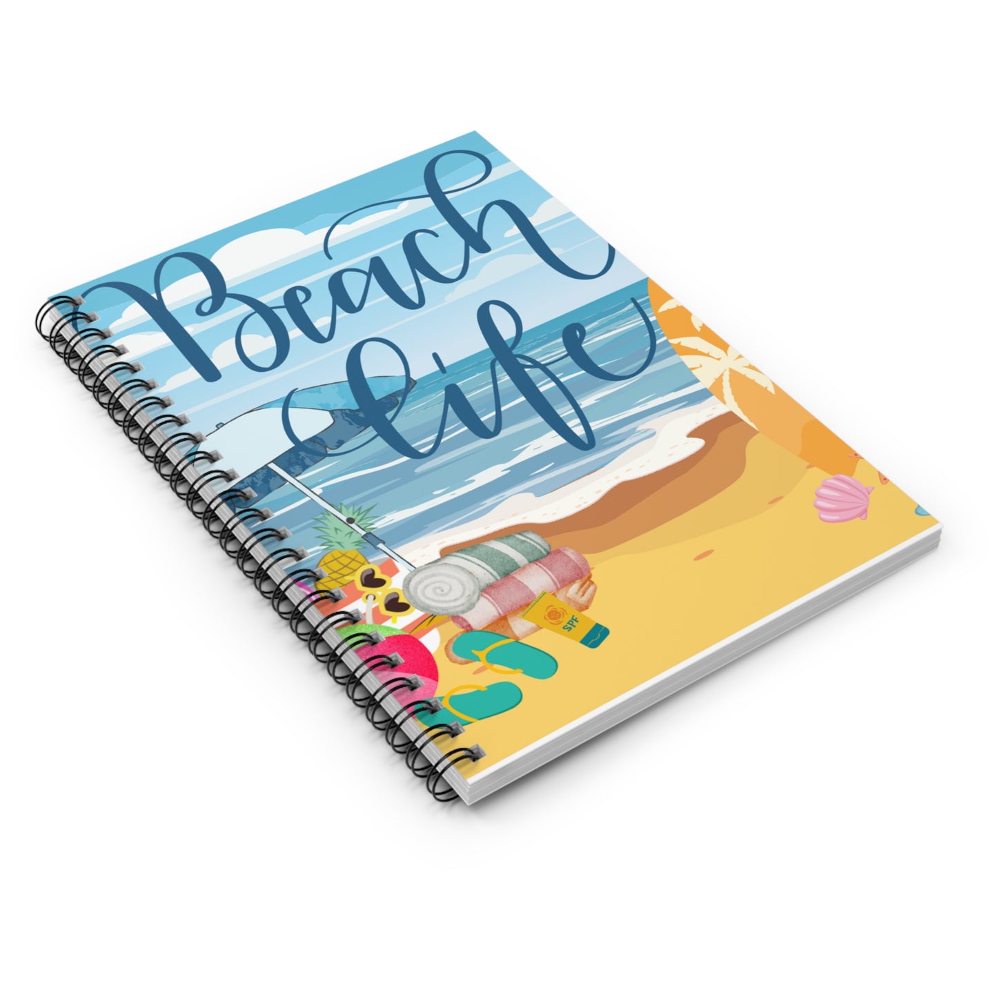 Beach Life Spiral Notebook