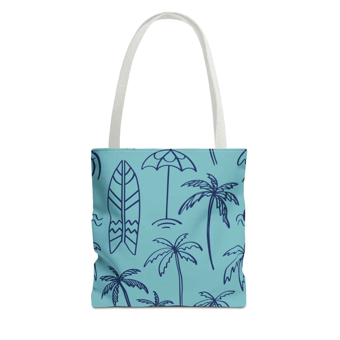 Turquoise and Royal Tote Bag