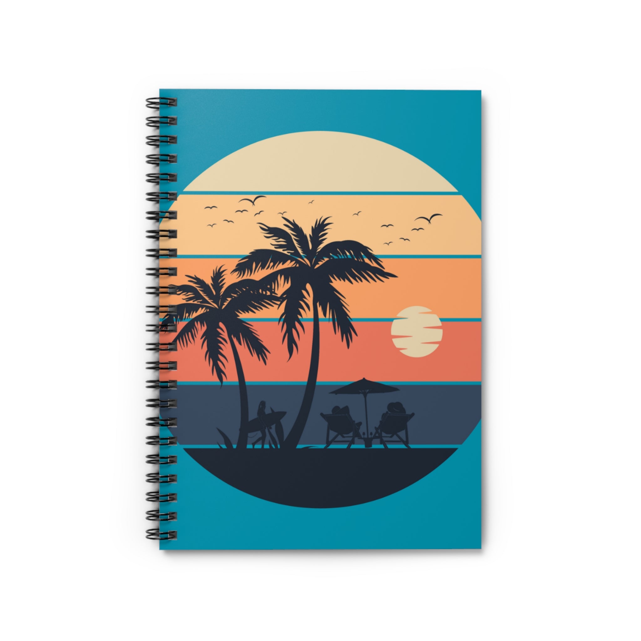 Palm Sunset Spiral Notebook – Kimberly Raymond Studios