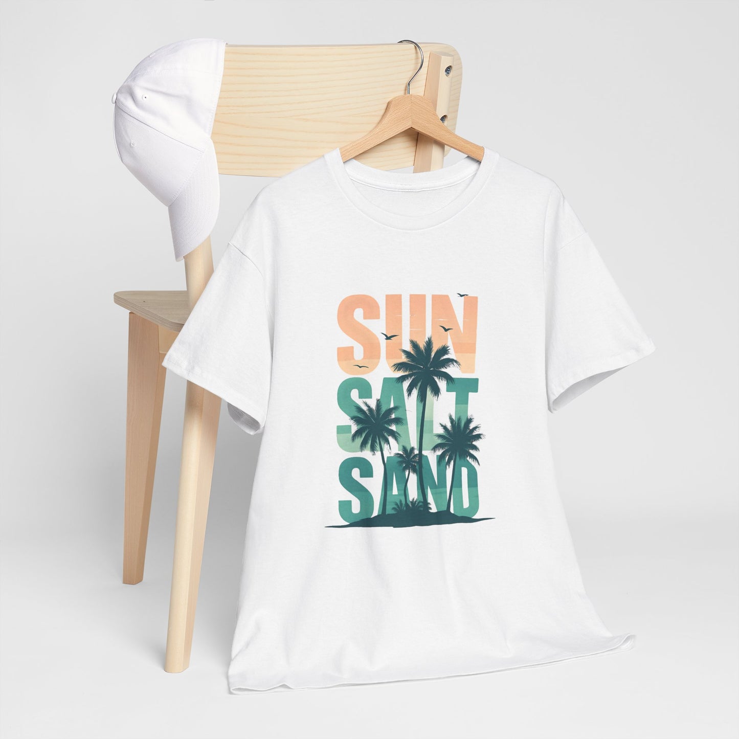 Sun, Salt, Sand Unisex Heavy Cotton Tee | Beach Vibes