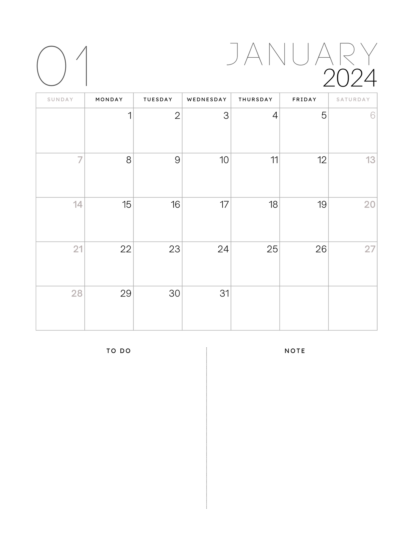 2024 Planner