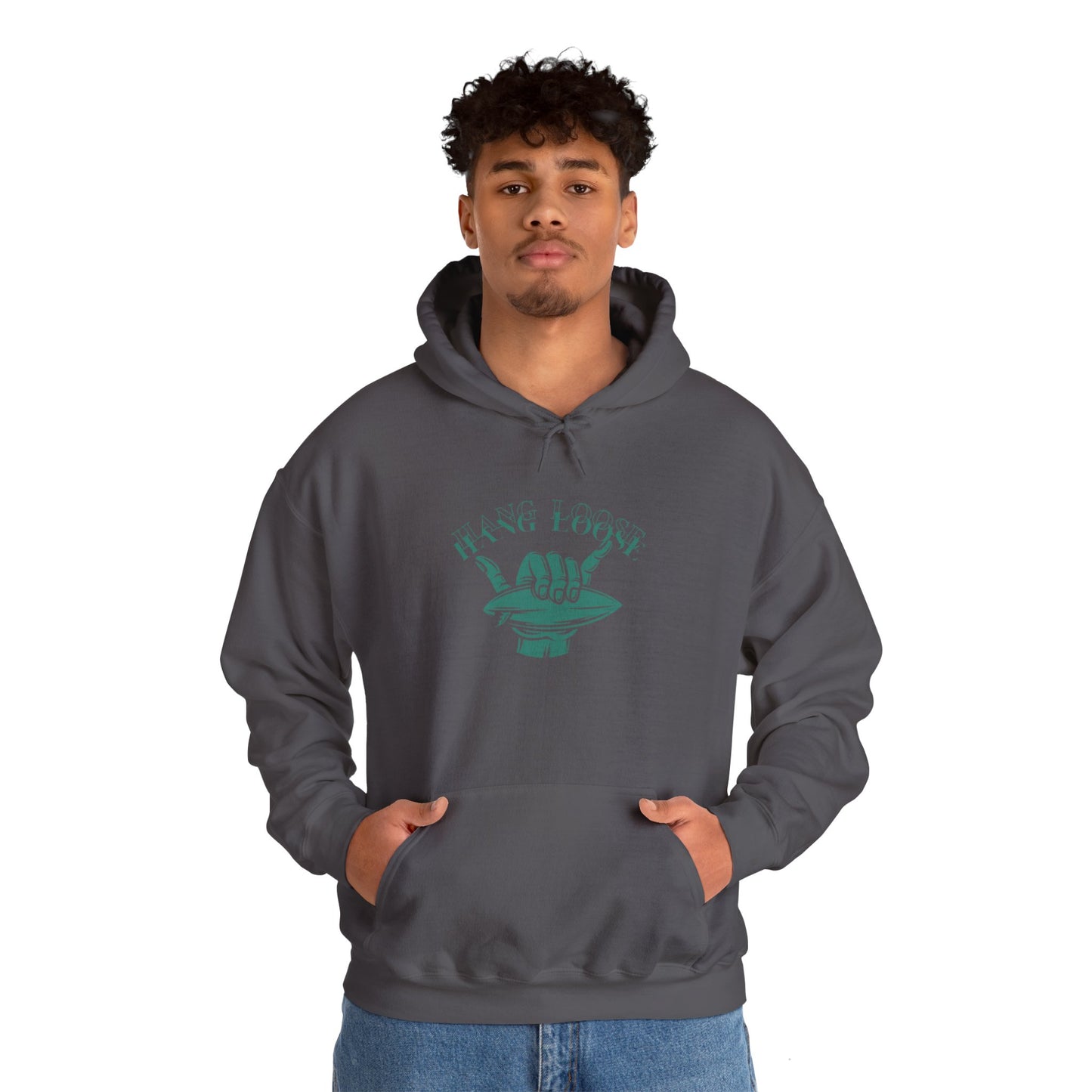 Hang Loose (Green) Unisex Heavy Blend™ Hooded Sweatshirt