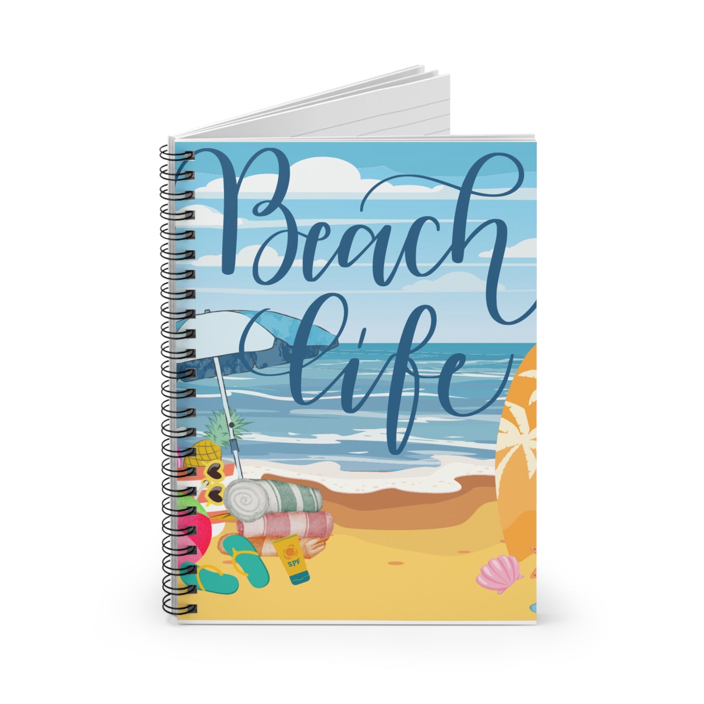 Beach Life Spiral Notebook