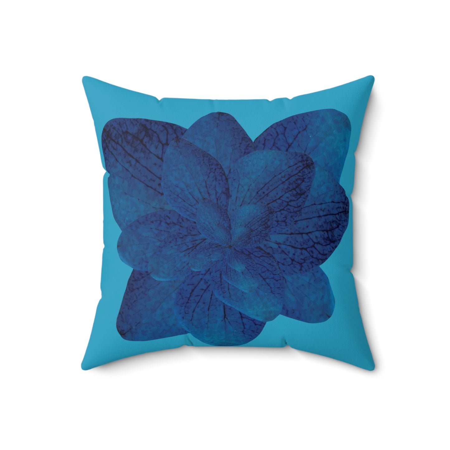 Blue Leaves Pillow