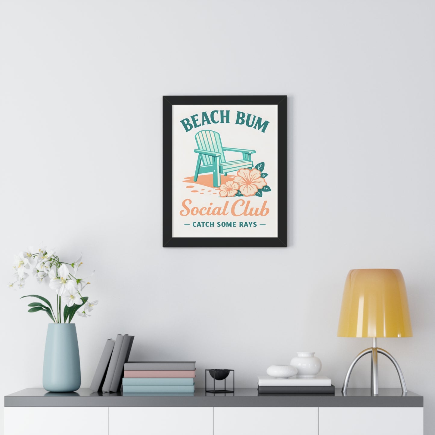 Beach Bum Social Club Framed Poster