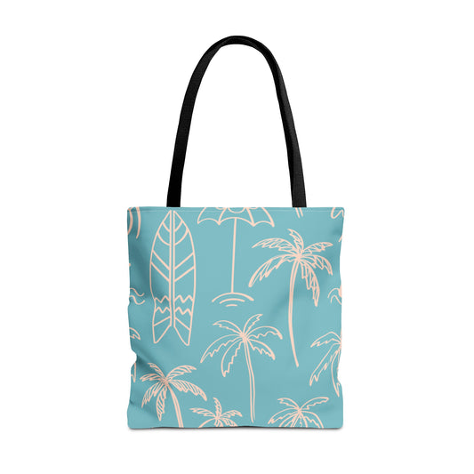 Turquoise and Sand Tote Bag