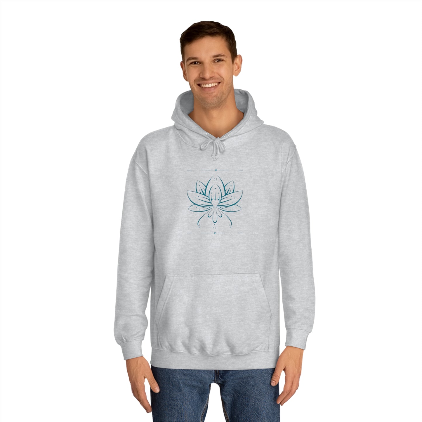 Lotus Flower Unisex College Hoodie