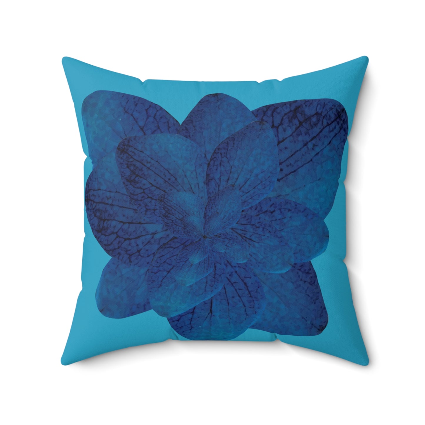 Blue Leaves Pillow