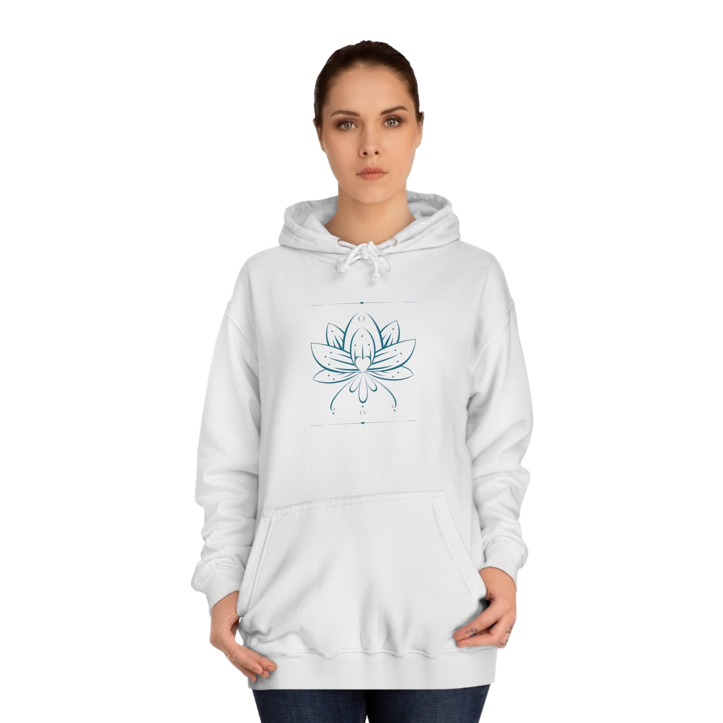 Lotus Flower Unisex College Hoodie