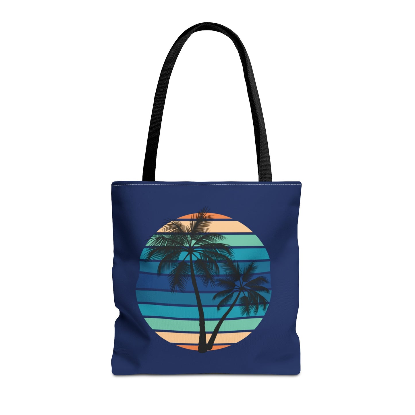 Palm Tree (Navy Background) Tote Bag