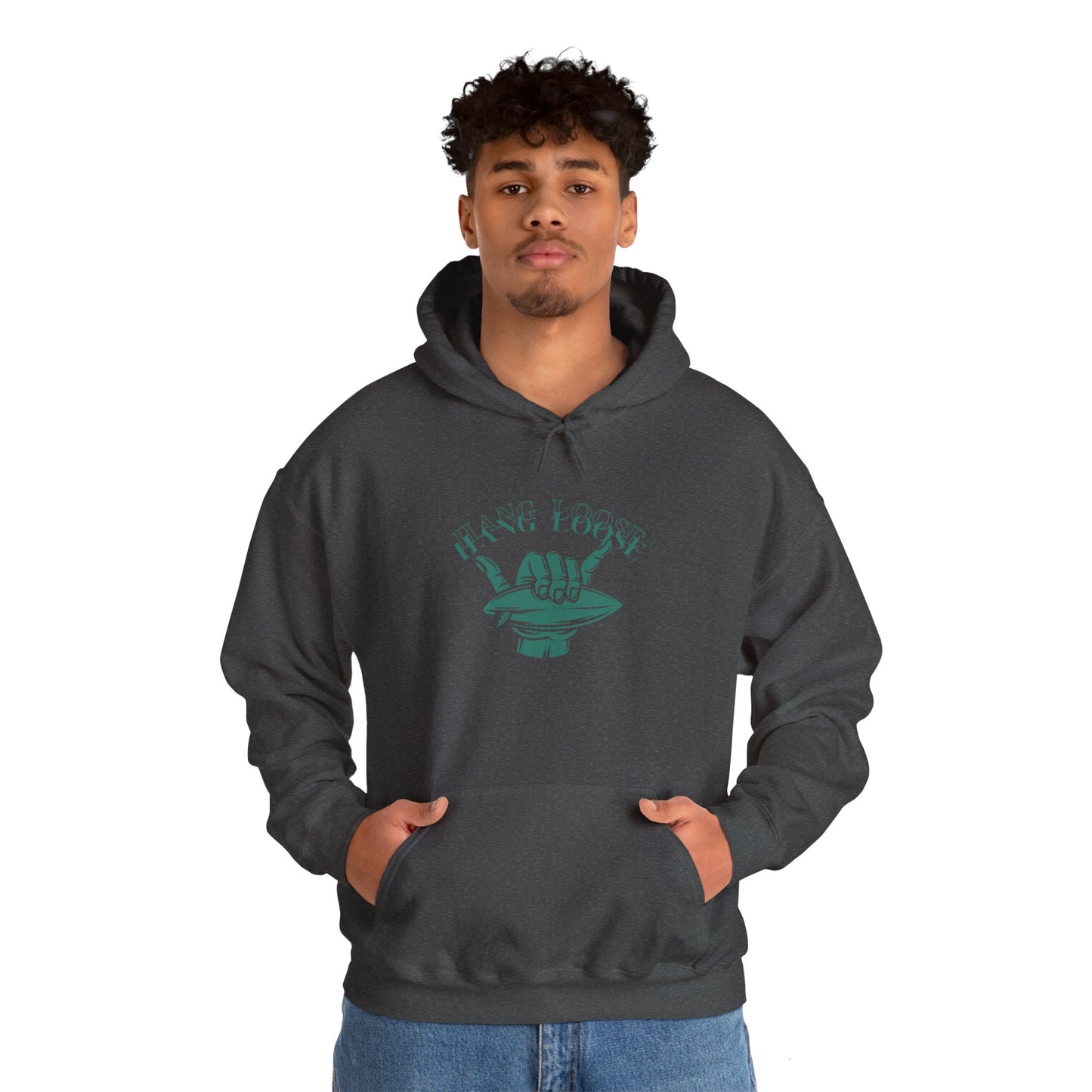 Hang Loose (Green) Unisex Heavy Blend™ Hooded Sweatshirt