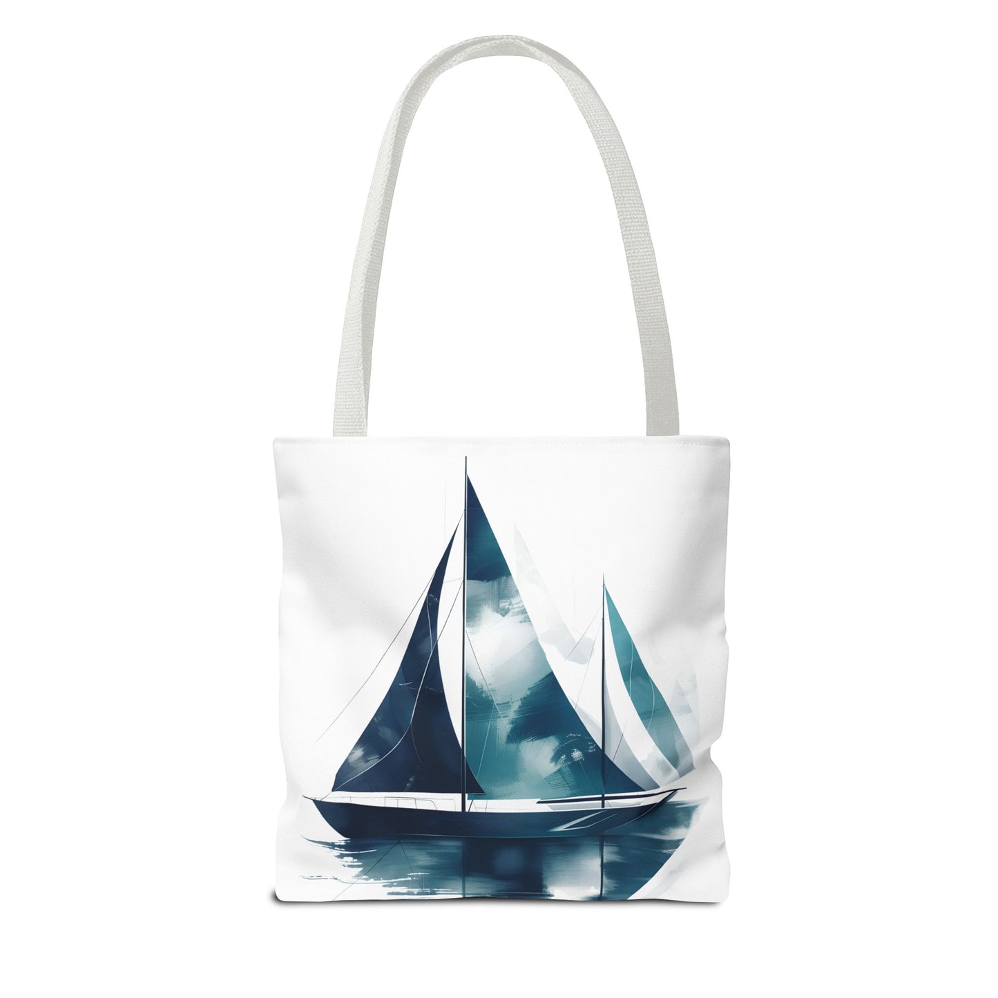 Sailboat Watercolor Tote Bag