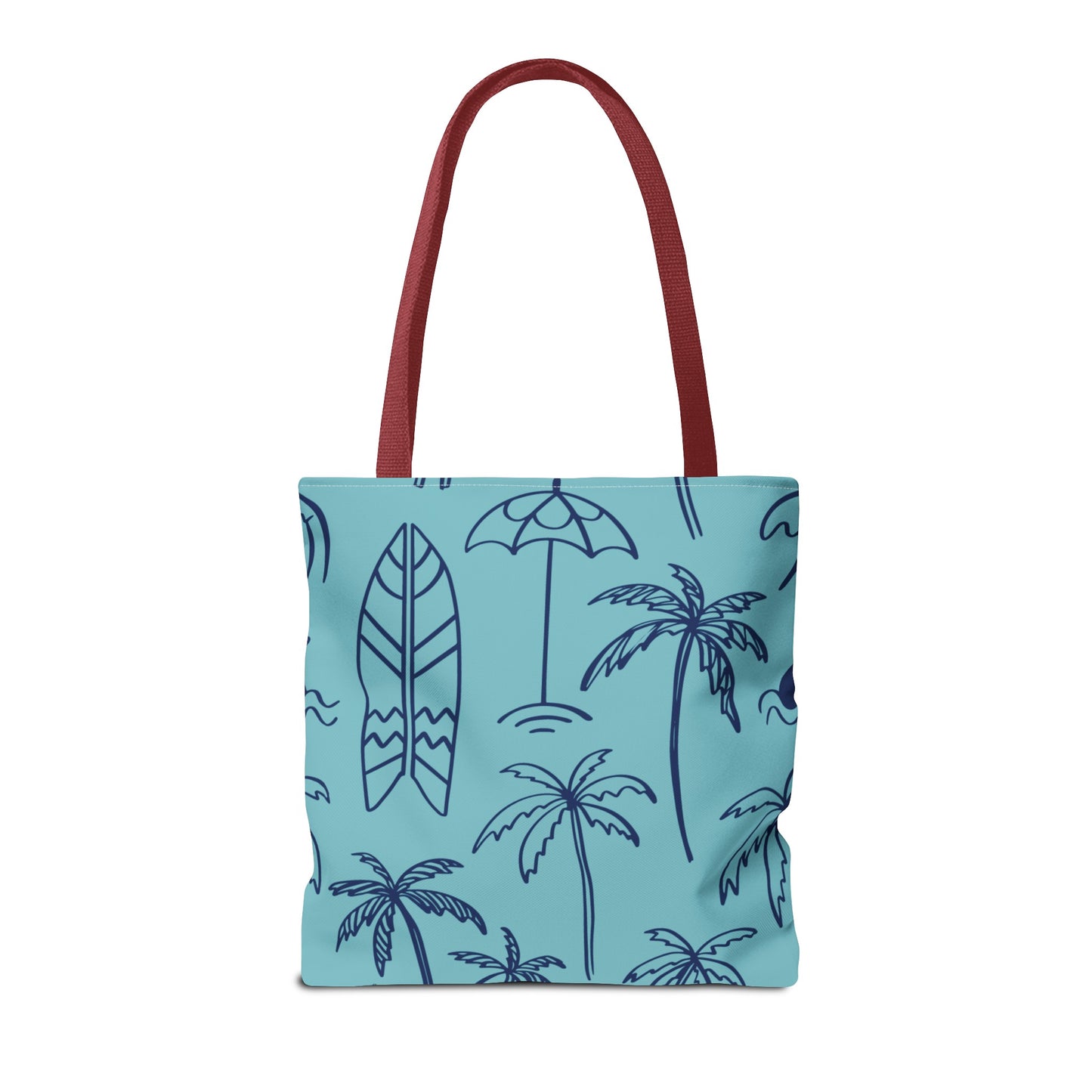 Turquoise and Royal Tote Bag