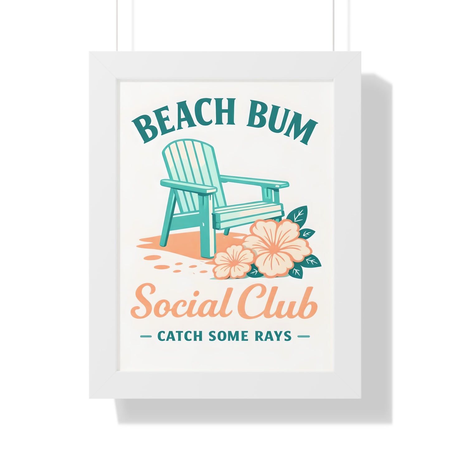 Beach Bum Social Club Framed Poster
