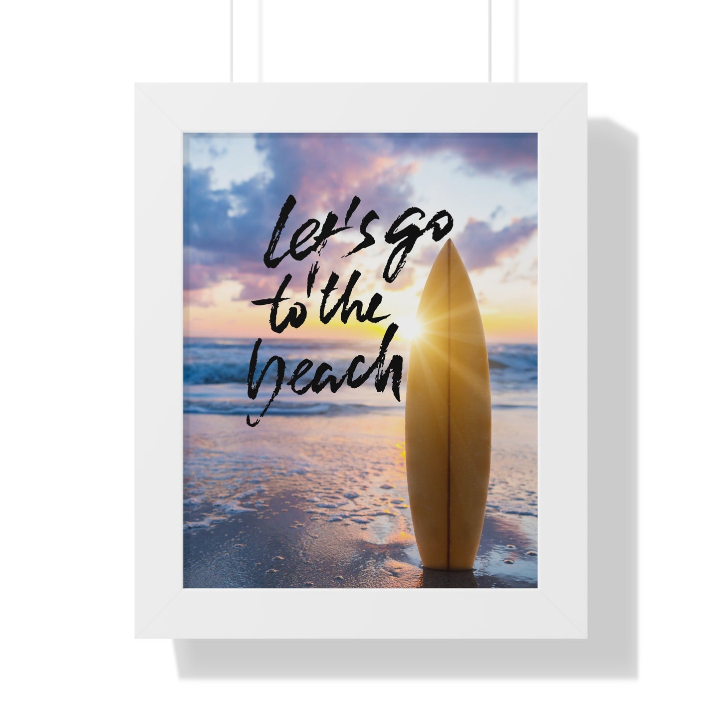 Let's Go to the Beach Framed Poster