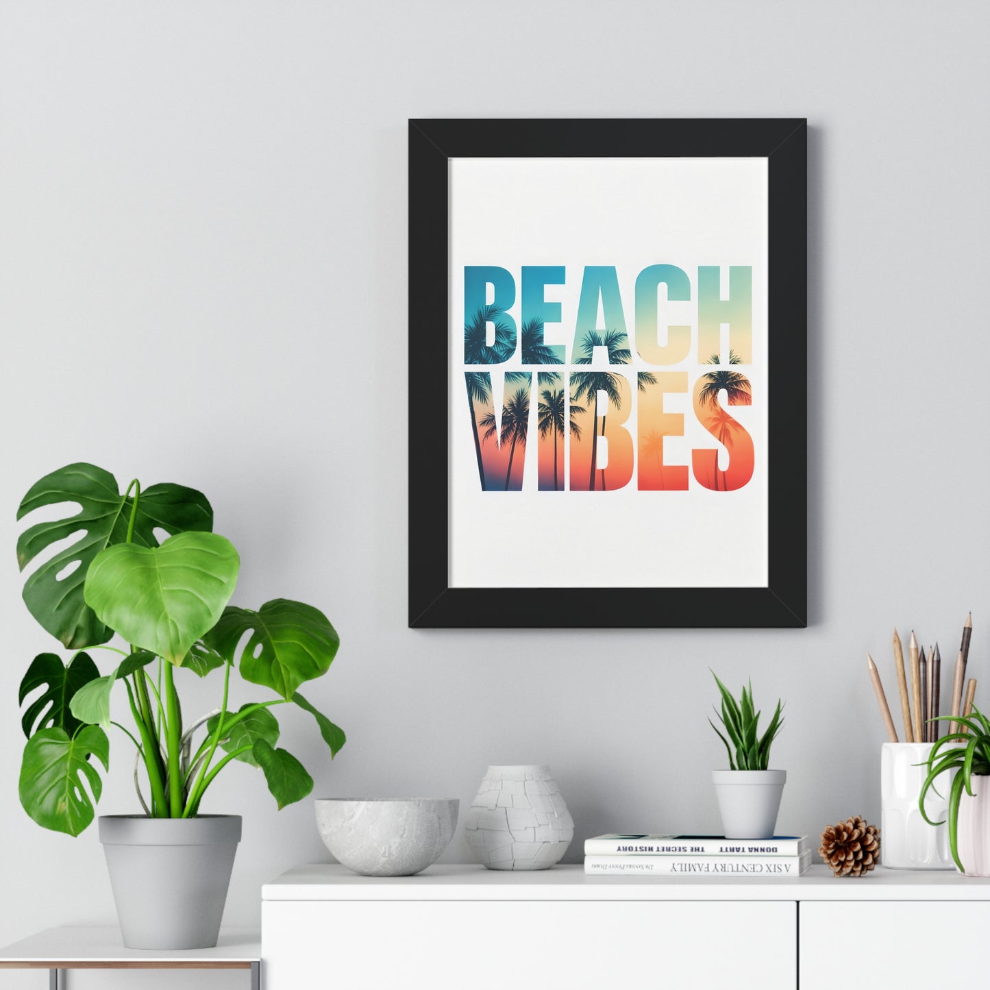 Beach Vibes Framed Poster