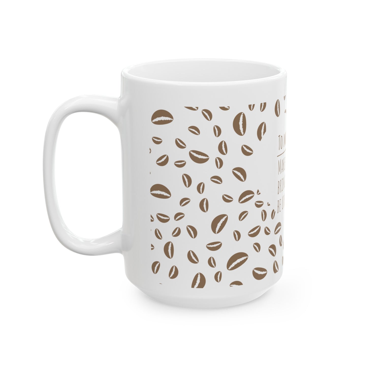 Coffee Bean Ceramic Mug 11oz