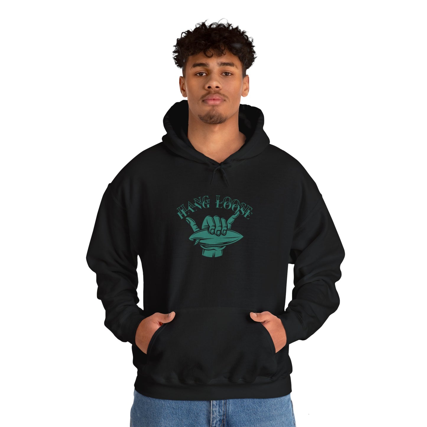 Hang Loose (Green) Unisex Heavy Blend™ Hooded Sweatshirt