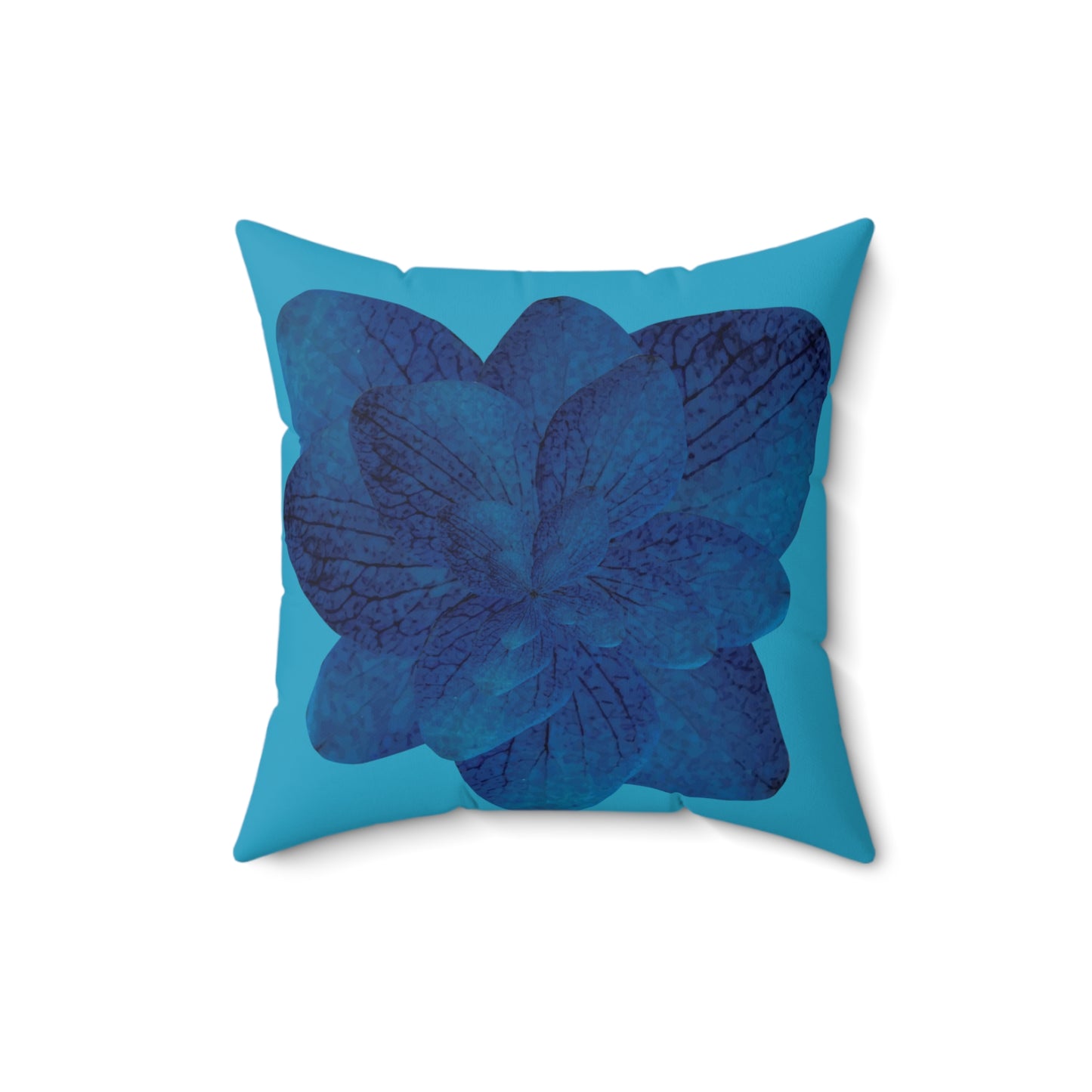 Blue Leaves Pillow