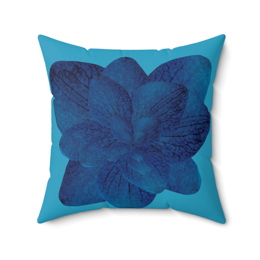 Blue Leaves Pillow