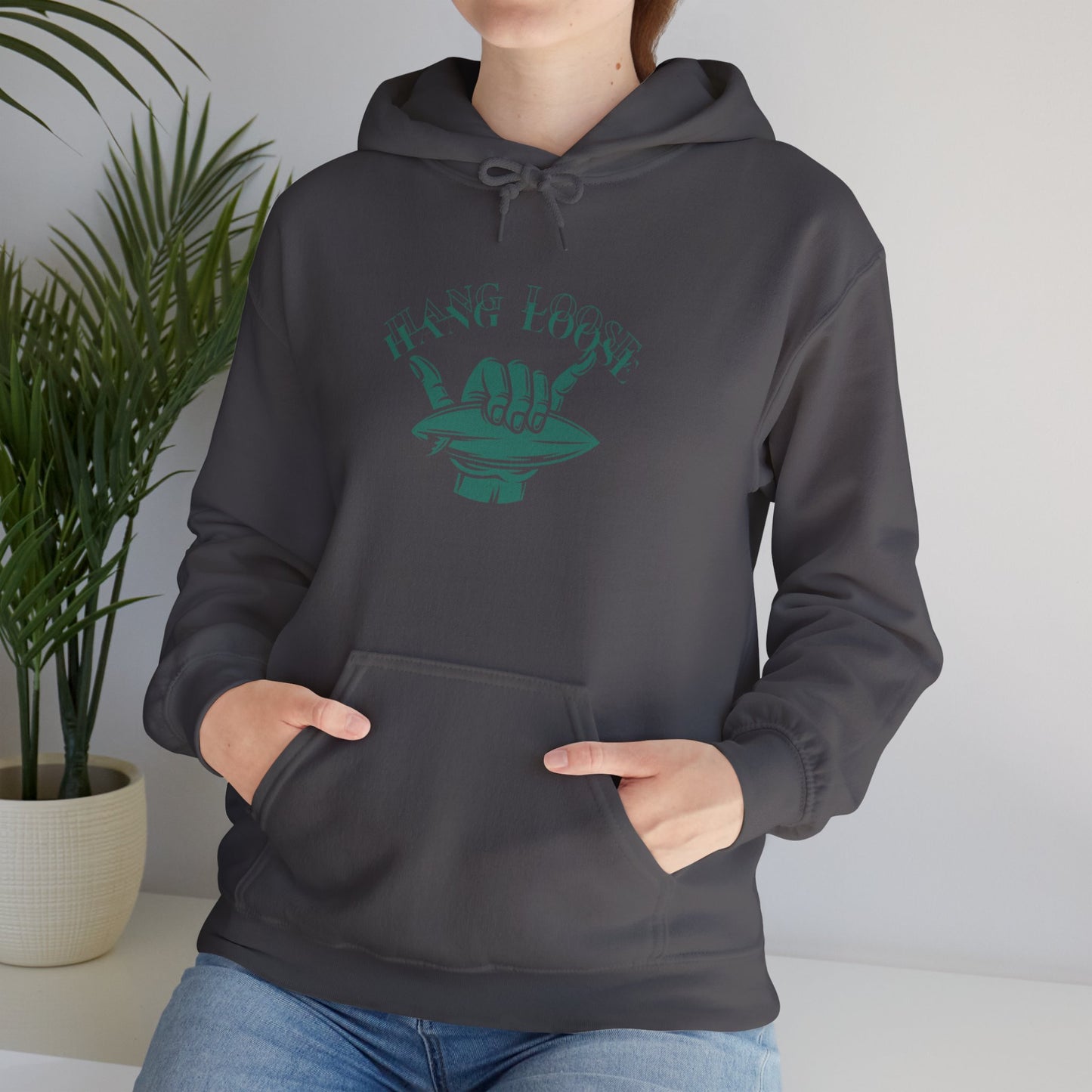 Hang Loose (Green) Unisex Heavy Blend™ Hooded Sweatshirt