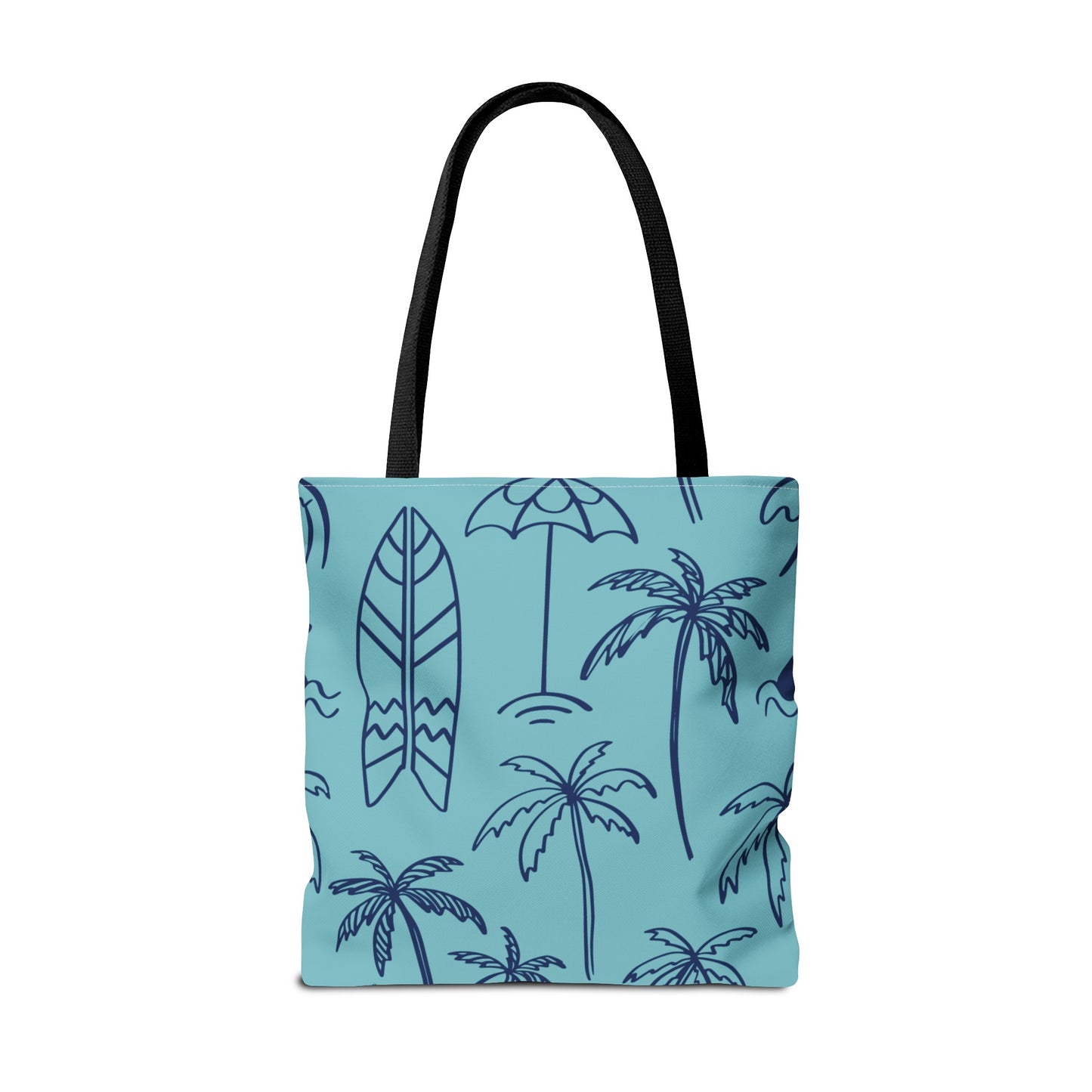 Turquoise and Royal Tote Bag