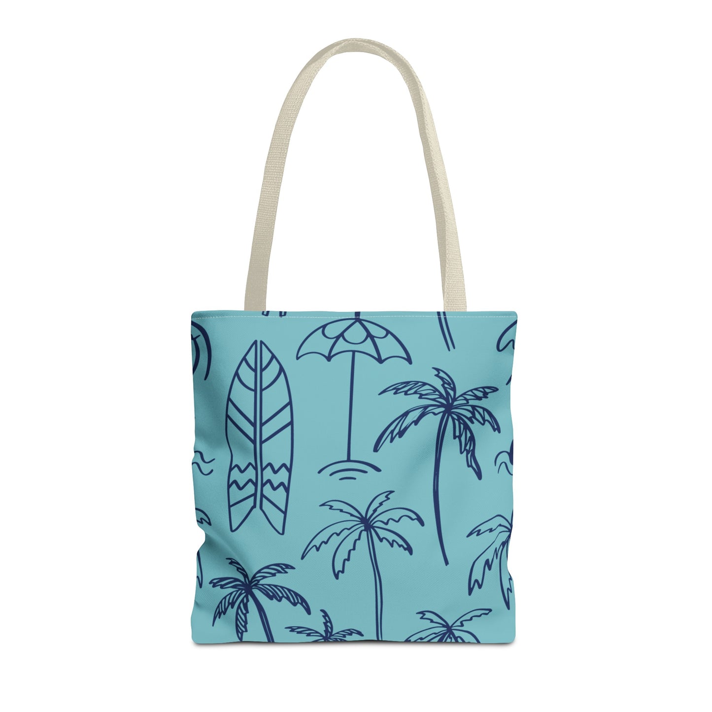 Turquoise and Royal Tote Bag