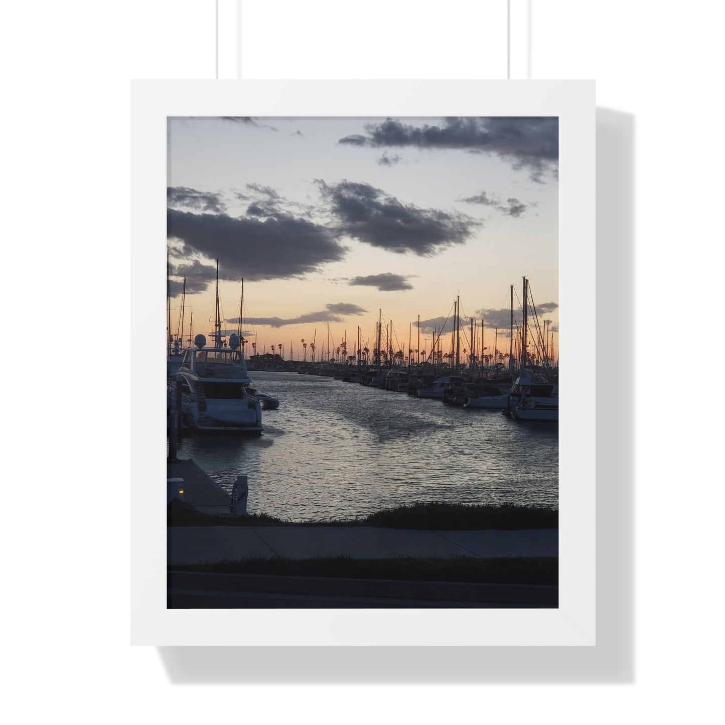 Marina Sunset Framed Poster