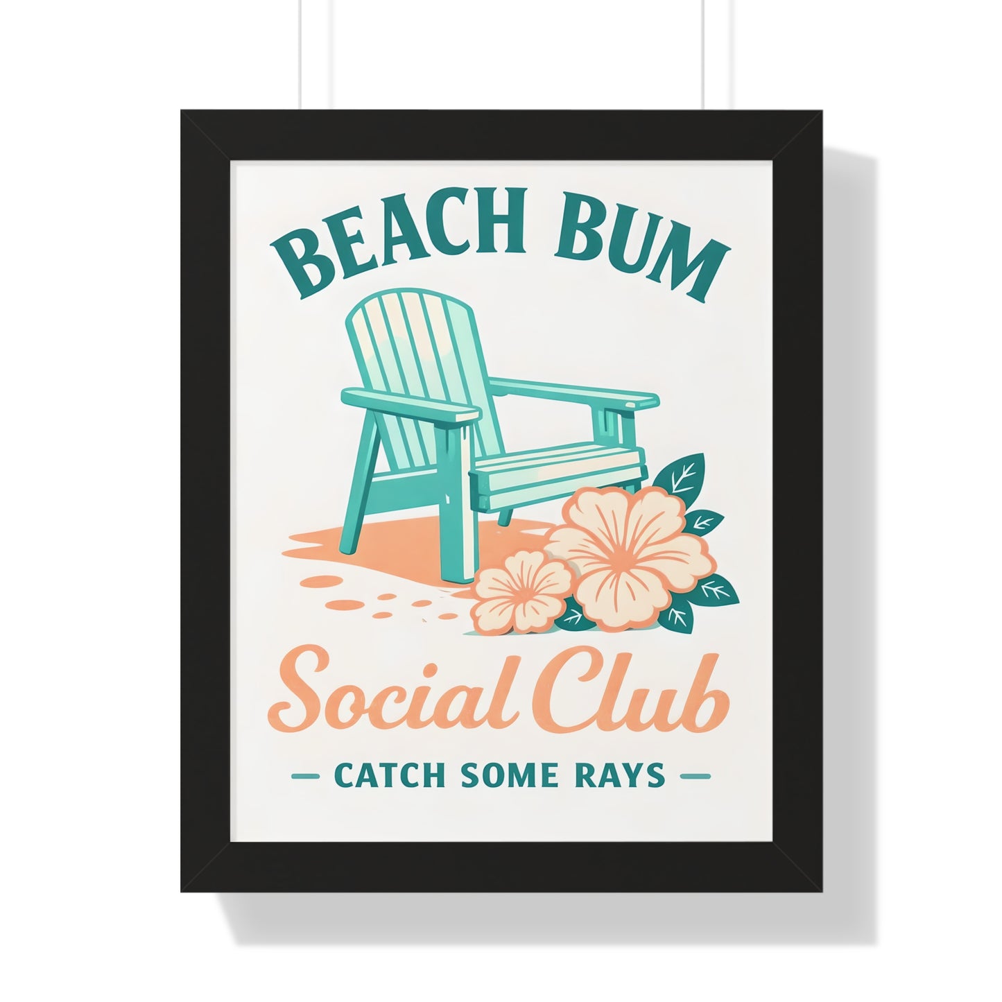 Beach Bum Social Club Framed Poster