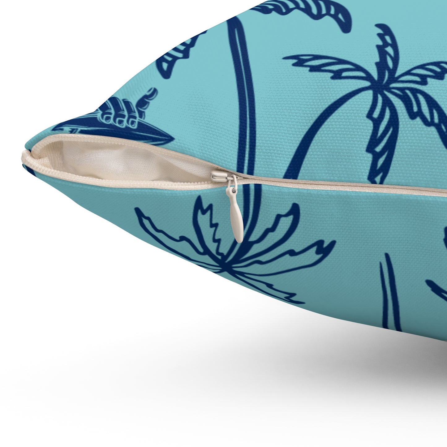 Tropical Surf Pillow (blue)