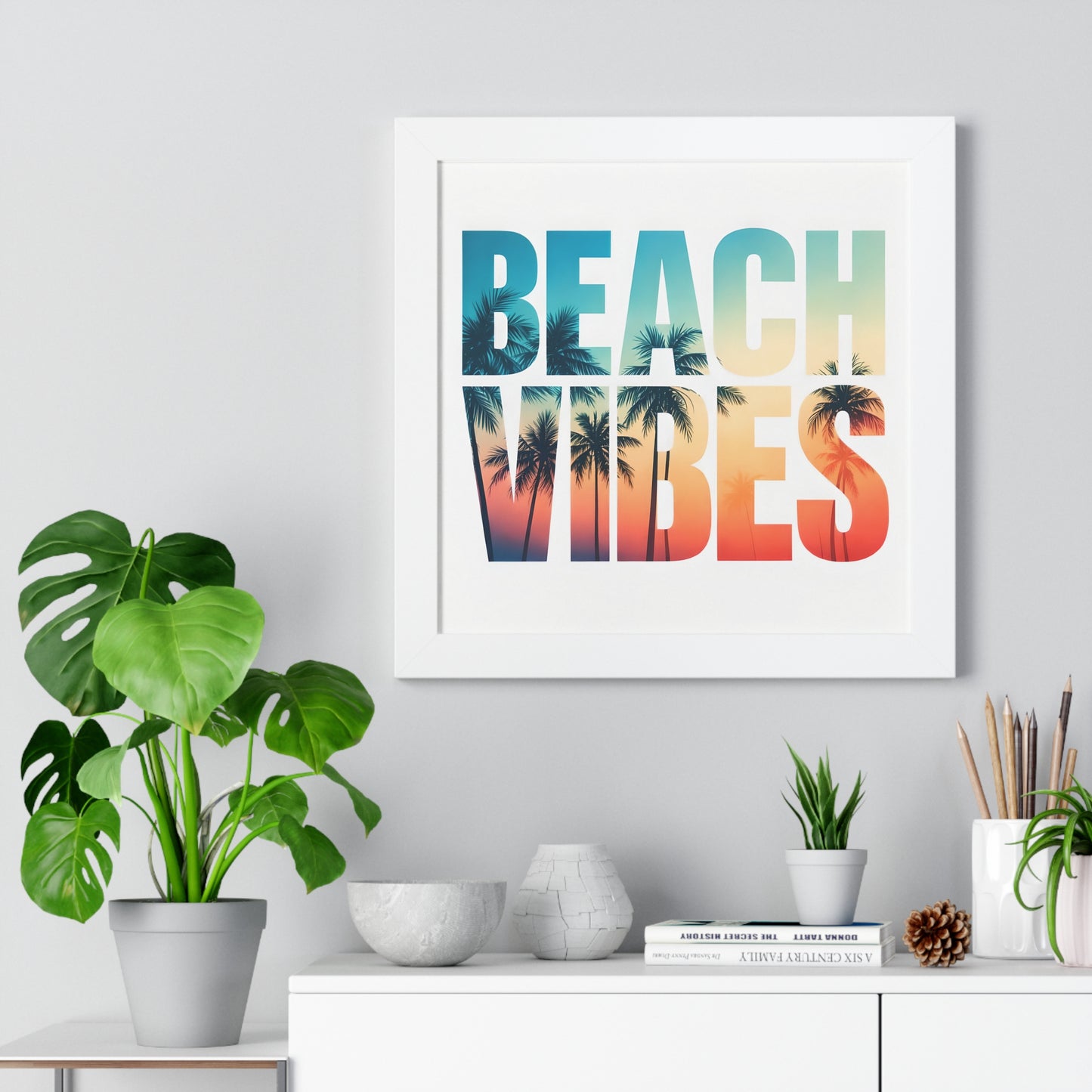 Beach Vibes Framed Poster